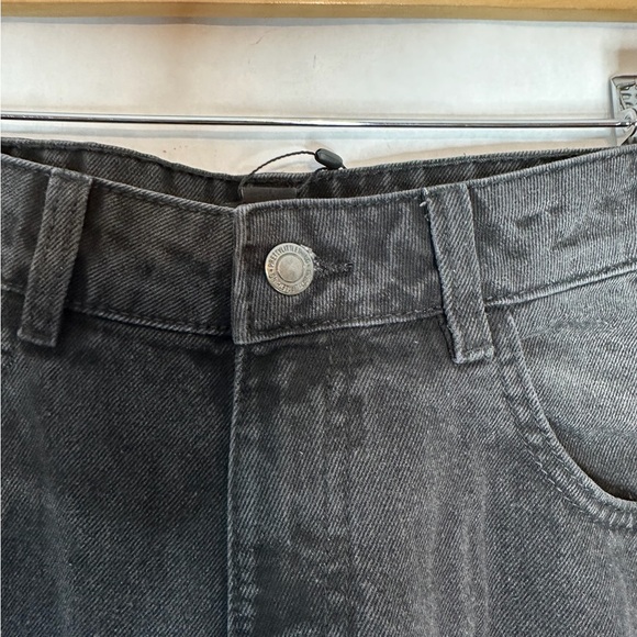 NWT PrettyLittleThing Washed Black Distressed Mom Jeans US Size 4 - Picture 15 of 16